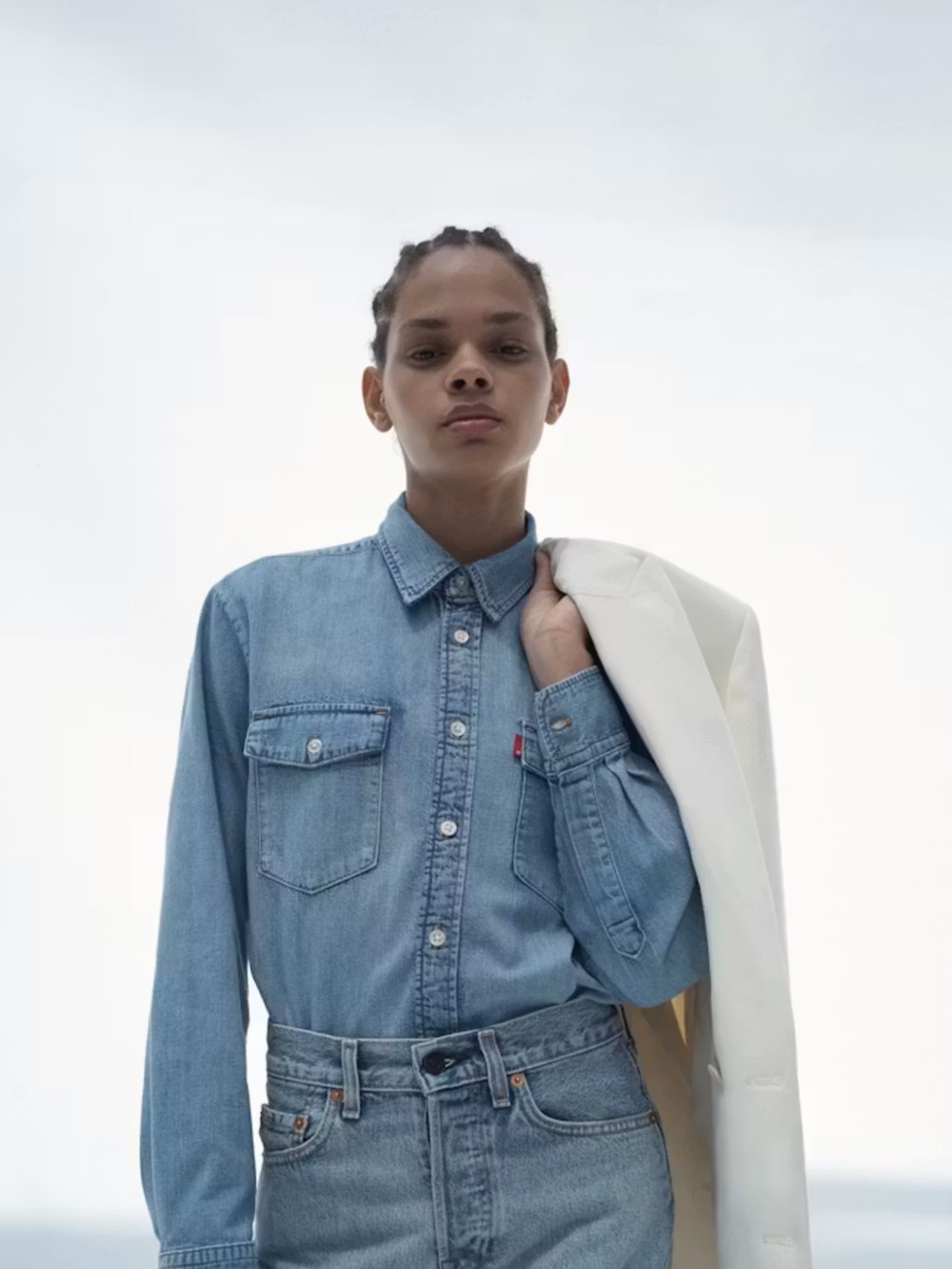 WARDROBE.NYC x Levi’s Light Blue Denim Button-Up Shirt
